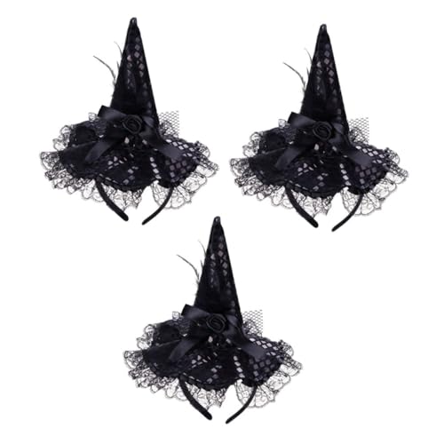 MERRYHAPY 3stücke Teiliges Halloween Kostümset Hexenhut Haarband Für Damen Und Erwachsene Elastische Kopfbedeckung Für Und Halloween-dekoration Cosplay Zubehör von MERRYHAPY