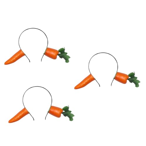 MERRYHAPY Haarschmuck Karotte 3st Karotte Stirnband Erwachsenes Haar Cosplay Haarschmuck Karotten- Haarschmuck Für Kinder Party-haarreifen Haarreifen Karotte Haar Parodie Frau Stirnband von MERRYHAPY