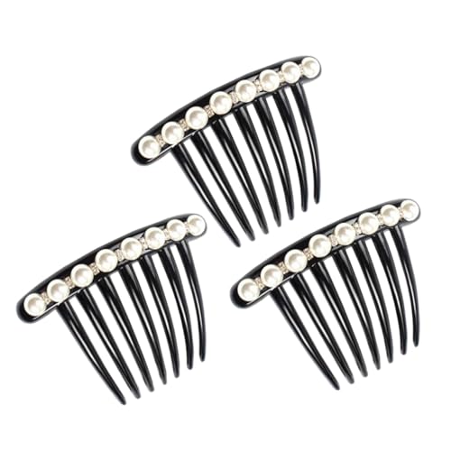 MERRYHAPY 3-teiliges Set mit eleganten Haarnadeln mit Perlen und Kristallen rutschfestem Design modischem Haar-Accessoire für Frauen und Mädchen von MERRYHAPY
