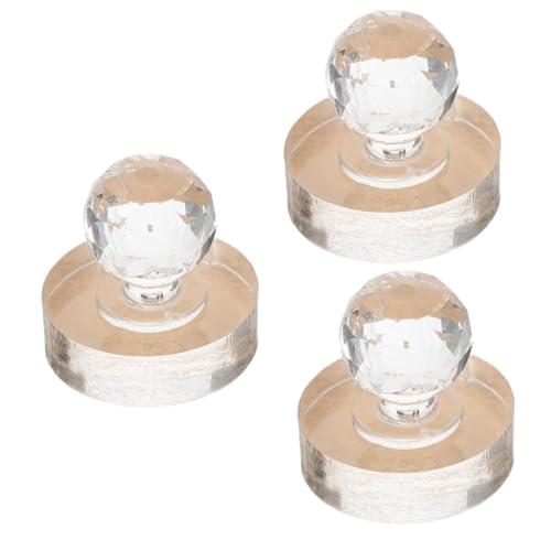 MERRYHAPY 3-teiliger Lidschatten-stempel Robustes Acryl-werkzeug Zur Palettenreparatur Lidschatten-druckstempel Runder Tamper Einfache Reinigung Für Unterwegs von MERRYHAPY