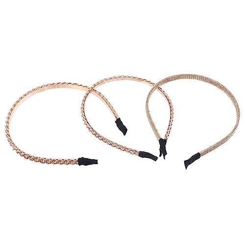 MERRYHAPY 3stücke Teiliges Retro Alloy Ketten-haarband Für Hochzeiten Partys Und Besondere Anlässe Elegante Haarschmuck-accessoires Für Damen Inklusive Kleiner Und Großer Hoops Sowie von MERRYHAPY
