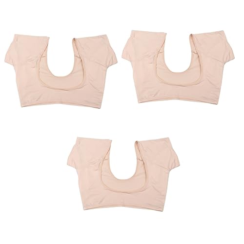 MERRYHAPY 3stücke Atmungsaktive Achselpads Für Damen Schweißabsorbierende Kurzarm-unterwäsche Mit Wiederverwendbaren Waschbaren Schutzpolstern Gegen Schweißflecken von MERRYHAPY