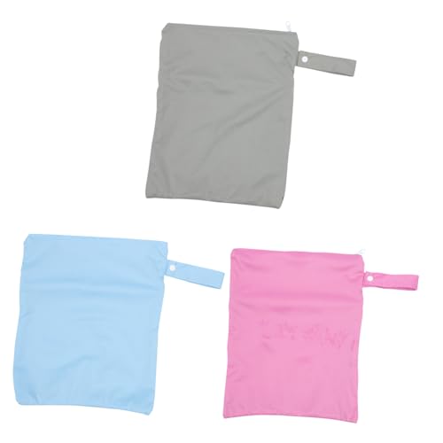 MERRYHAPY Organisieren Sie die Bedürfnisse des Babys 3-teiliges wasserdichtes Nassbeutel wiederverwendbar für Windeln Badeanzug von MERRYHAPY