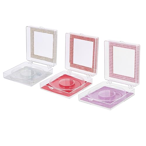 MERRYHAPY 3stücke Bunte Wimpern Aufbewahrungsbox Wimpern Organizer Leere Organizer Box Transparenter Deckel Für Künstliche von MERRYHAPY