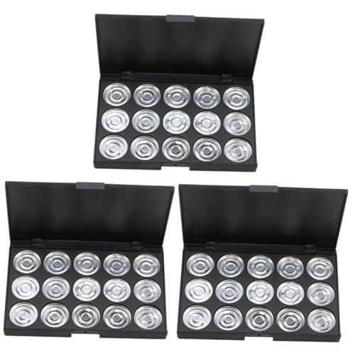 MERRYHAPY 3stücke Empty Cosmetics Case Für Augen-Make-up Runde Palette Zur Kreativen -Organisation Von Lidschatten Und Puder Leicht Und Tragbar Für Unterwegs von MERRYHAPY