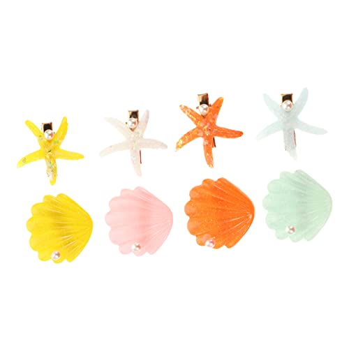 MERRYHAPY 4paare Muschel Haarnadel Perlen Muschel Haarspange Mädchen Haarspange Haarnadel Kopfschmuck Accessoires Acryl Zubehör Für Hochzeit Party Geburtstag Alltag von MERRYHAPY