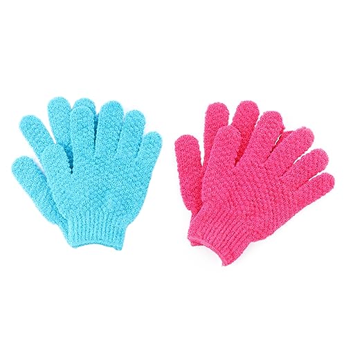 MERRYHAPY Peeling-handschuhe Fürs Bad 4er-pack Sanftes Material Rückenmassagehandschuh Fäustling Badetuch Geeignet Für Alle Hauttypen von MERRYHAPY