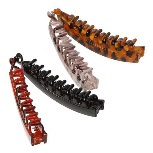 MERRYHAPY 4stücke Bananen-haarspangen Für Damen Rutschfeste Haarspangen Große Bananen-haarklammern Starker Halt Pferdeschwanz-dutt-halter Haarspangen Für Frauen Und Mädchen von MERRYHAPY