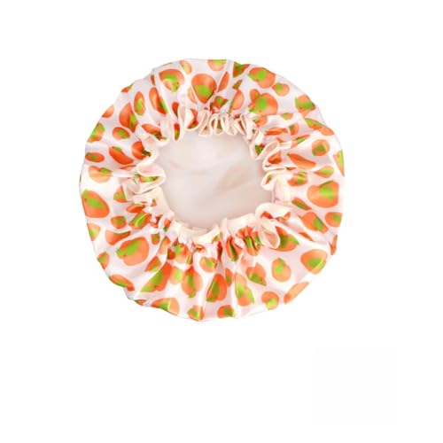 MERRYHAPY 4stücke Wasserdichte Satin-duschkappe Zum Schlafen Doppellagig Mit Bedruckter Innenseite Aus Dickem Eva-material Für Damen Und Erwachsene Zum Duschen Und Reinigen von MERRYHAPY