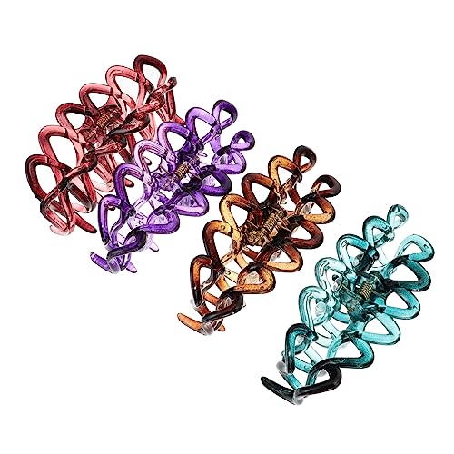 MERRYHAPY Große Haarspangen 4 Stück Modische Haarklammern Für Damen Haarspangen Aus Acryl Für Weihnachten Strand von MERRYHAPY