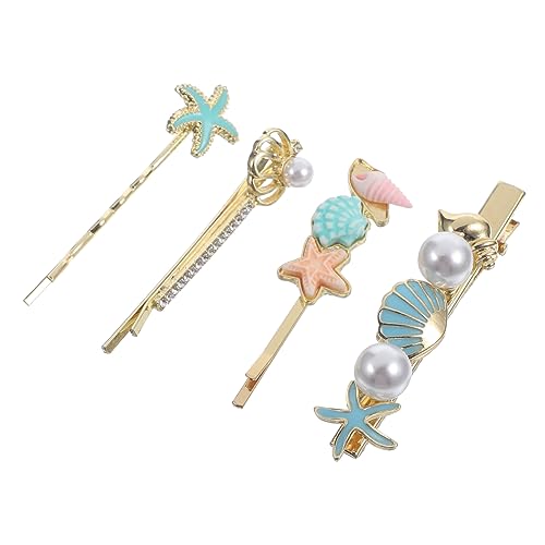 MERRYHAPY 4stücke Haarnadeln Aus Metall Mit Muschel-verzierungen Dekorativ Für Frauen Geeignet Für Dickes Und Dünnes Haar Glatt Lockig Kurz Lang Für Hochzeiten Bankette Und Partys von MERRYHAPY