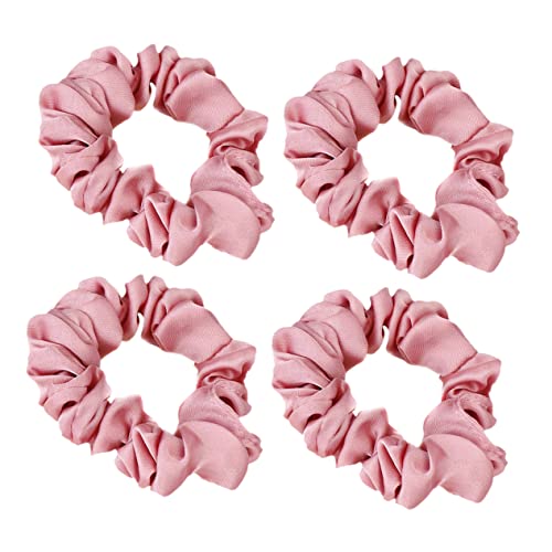 MERRYHAPY Elegante Haargummis Aus Satin 4er-pack Pferdeschwanzhalter Für Frauen Haarbänder Für Mädchen Dehnbar Und Für Haarknoten Und Pferdeschwanz von MERRYHAPY