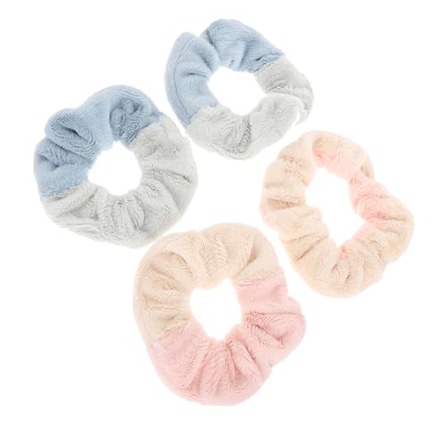 MERRYHAPY 4stücke Elastische Pferdeschwanz Haar Seile Plüsch Haar Ringe Frauen Dekorationen Für Besondere Anlässe Und Alltag von MERRYHAPY