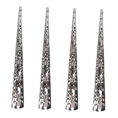 MERRYHAPY 4stücke Haarspange Im Hohlstil Damen Haarnadel Ohne Zähne Dekorative Haarnadel Aus Robustem Metall Silber Für Frauen Und Mädchen von MERRYHAPY