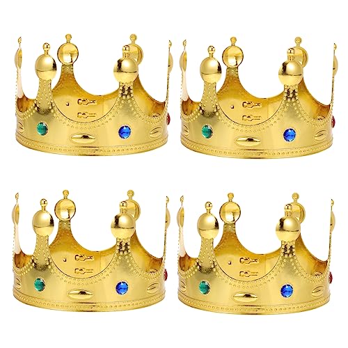 MERRYHAPY 4stücke Geburtstagskrone Cosplay-krone Königskrone Party Zubehör Für Junge Mädchen Und Erwachsene von MERRYHAPY