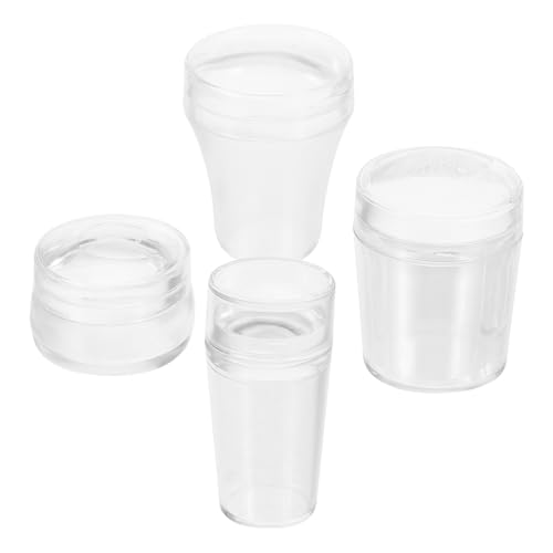 MERRYHAPY 4stücke Nagelstempel Komplett Mit Schabern Für Maniküre Nailart-stempel Aus Silikon Für Professionelles Nageldesign von MERRYHAPY