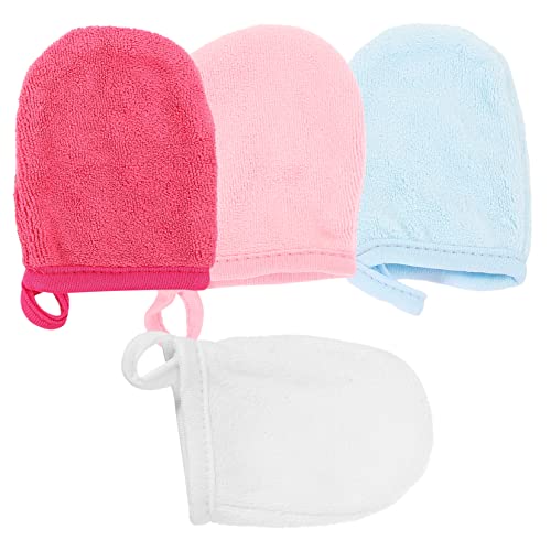 MERRYHAPY 4stücke Mikrofaser Gesichtshandschuhe Zum Abschminken Und Reinigen Wiederverwendbar Für Haushalts Und Gesichtsreinigung Komfortable Make-up Entferner Handschuhe von MERRYHAPY