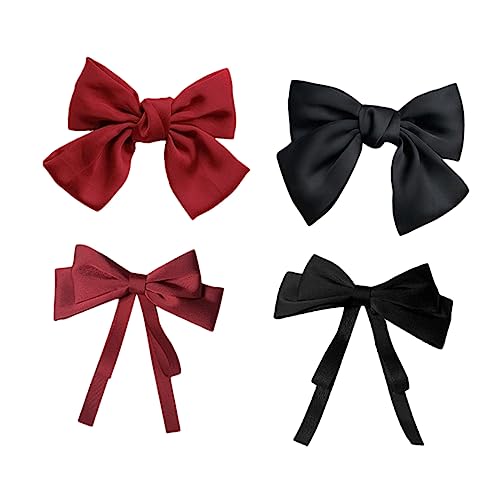 MERRYHAPY 4stücke Haarspangen Mit Schleife Für Damen Und Mädchen Dekorative Haarnadeln in Schleifenform Stilvolle Haarspangen Für Party Geburtstag Und Alltag von MERRYHAPY