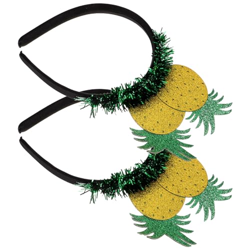 MERRYHAPY 4stücke Obst-stirnbänder Gelbes Ananas-design Haarreifen Für Partys Und Feiertage Leicht Und Bequem Haaraccessoires Für Erwachsene von MERRYHAPY