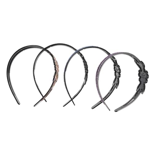 MERRYHAPY 4stücke Teiliges Strass-stirnband Dekorativer Kopfschmuck Breites Stirnband Mädchen Haar-schmuck Für Verschiedene Anlässe von MERRYHAPY