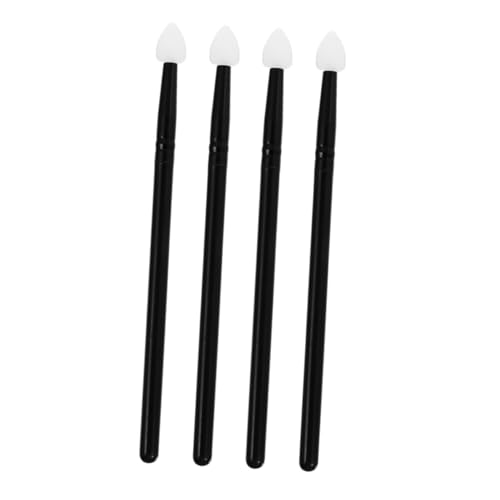 MERRYHAPY 4 Stück Teiliges Lidschatten pinsel Aluminium und Silikon Kleine Eyeshadow Makeup Sticks für Gleichmäßige Glatte Applikation Multifunktionales Kosmetisches Werkzeug für Reisen und von MERRYHAPY
