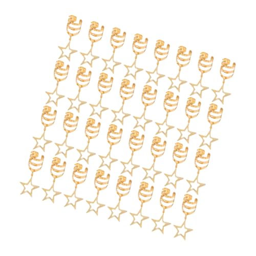 MERRYHAPY 40 Stück Teiliges Haarzubehör für Frauen Braids Goldene Fünfzackige Stern Haarringe Hohl Gestaltet Dreadlock Schmuck Vielseitige Styling Accessoires für Partys und Festivals MERRYHAPY 40 Stück Teiliges Haarzubehör für Frauen Braids Goldene Fünfzackige Stern Haarringe Hohl Gestaltet Dreadlock Schmuck Vielseitige Styling Accessoires für Partys und Festivals von MERRYHAPY