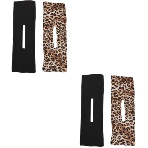 MERRYHAPY 4stücke Haarknoten-maker Mit Draht Elastische Haarbänder Für Stilvolle Hochsteckfrisuren Modische Haaraccessoires Für Damen Für Verschiedene Anlässe Und Leoprint von MERRYHAPY