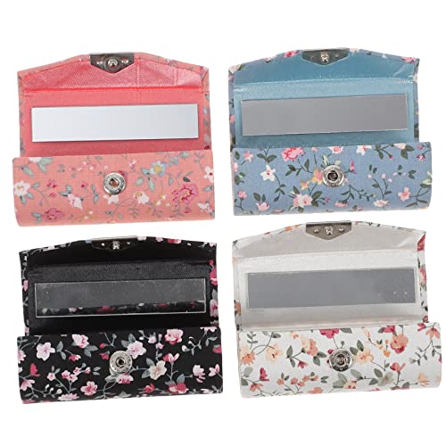 MERRYHAPY 4stücke Lippenstifthalter Aus Bestickte Lippenstiftbox Organizer Für Lippenstift Make-up Aufbewahrungsbox Blau Tolles -display Für Zuhause von MERRYHAPY