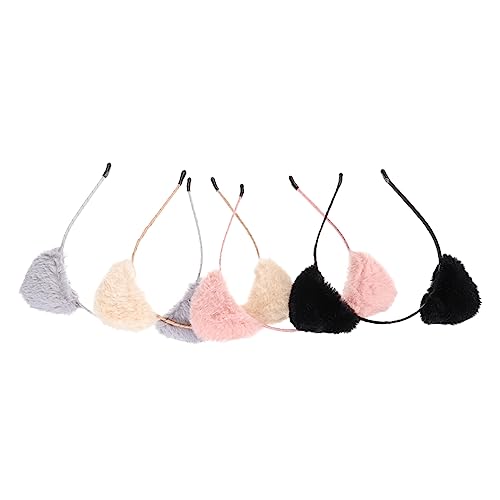 MERRYHAPY 4stücke Plüsch Tier Ohren Stirnbänder Für Junge Mädchen Cosplay Party Haarreifen Tierohr Kopfbedeckung Junge Mädchen Haarreif von MERRYHAPY
