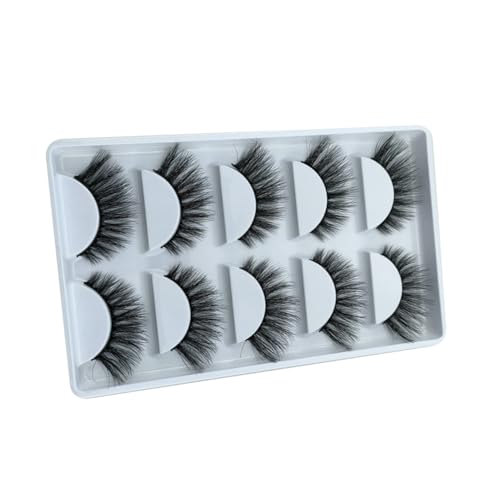 MERRYHAPY 5paare Mädchen Kosmetik Falsche Wimpern Natürliche Wimpern Mädchen Gefälschte Für Alltag Party Hochzeit Fotoshootings Ausgehen Tragen Attraktivität Blickfang von MERRYHAPY