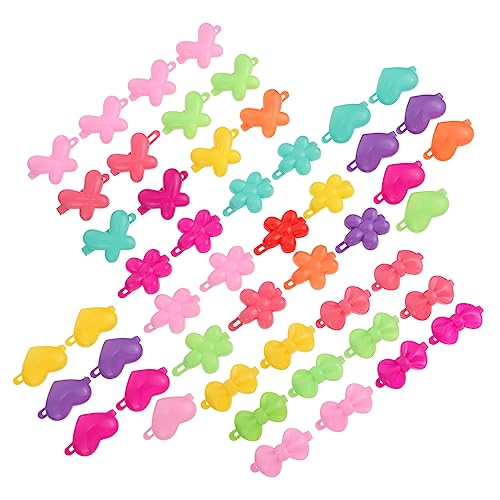 MERRYHAPY 50stücke Mädchen Haarspangen Mit Bunte Cartoon Haarnadeln Haarschmuck Für Kleine Mädchen Tägliche Haardekoration Und Partys von MERRYHAPY