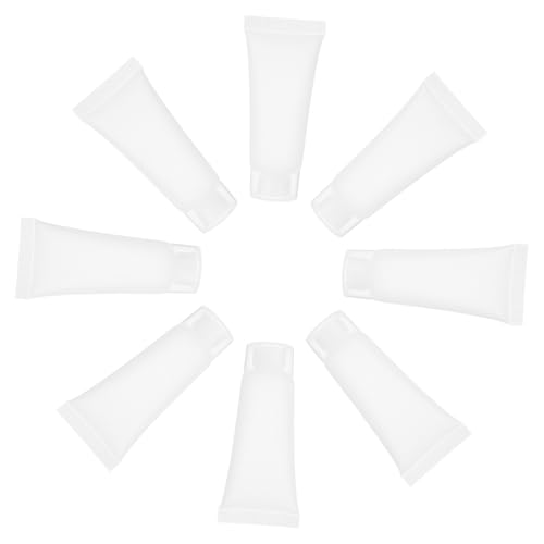 MERRYHAPY 50 Stück Reise-kosmetik-tuben Nachfüllbare Quetschflaschen mit Schraubverschluss aus Robustem Flexiblem Material für Handcreme Zahnpasta Lotion Auslaufsicher und Leicht zu Befüllen von MERRYHAPY