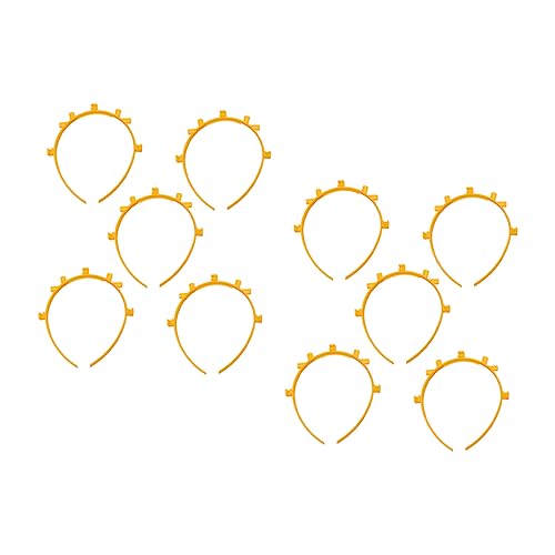 MERRYHAPY 50stücke Leucht Haarreifen Aus Fluoreszierenden Stäben Kopfschmuck Für Partys Knicklicht-zubehör Gelb von MERRYHAPY