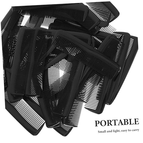 MERRYHAPY 50 Stück Teiliges Haarschneidekamm Tragbare Mini kämme aus Dickem PP Feiner und Nasser Haarkamm Antistatisch Leicht für Herren Damen Friseure Vielseitiges Styling von MERRYHAPY