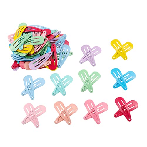 MERRYHAPY 50stücke Bonbonfarbene Haarspangen Mit Druckknöpfen Für Mädchen Haarschmuck Für Kleinkinder Und Junge Mädchen Zum Befestigen Von Losem Haar Dekorieren Von Frisuren von MERRYHAPY