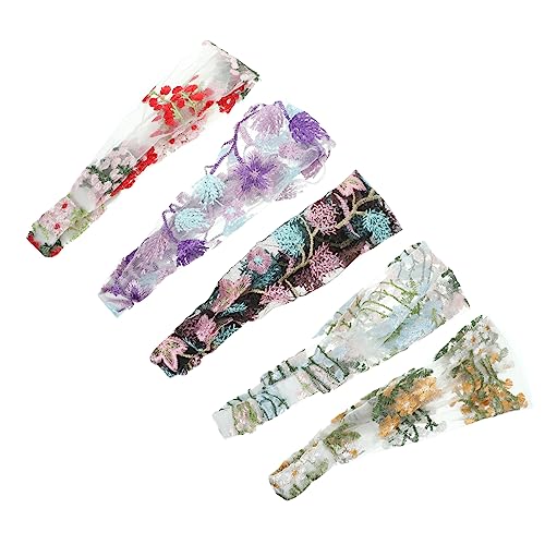 MERRYHAPY 5er Satz Damen Bandana Blumenmuster Haarschal Kopfband Stirnbänder Haarbandanas Accessoires von MERRYHAPY
