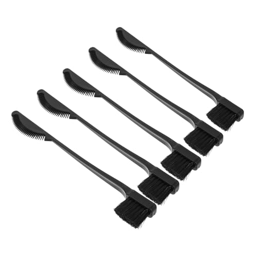 MERRYHAPY 5Stücke Doppelkopf Make Up Pinsel Wimpernbürste Präzisions Stylingbürste Mascara Kamm für Augenbrauen Färben und Styling Pflegeleicht und Vielseitig Einsetzbar von MERRYHAPY