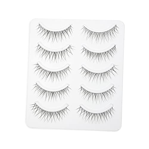 MERRYHAPY 5paare Kosmetik Falsche Wimpern Natürliche Wimpern Mädchen Make-up Gefälschte Sicher Und Einfach Anzubringen Wiederverwendbar Und Langlebig Augen in Sekunden Voller Und von MERRYHAPY