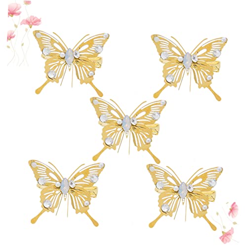 MERRYHAPY 5stücke Haarspangen Mit Künstlichen Perlen Haarnadeln Für Mädchen Zarte Kopfschmuck Bobby Pins von MERRYHAPY