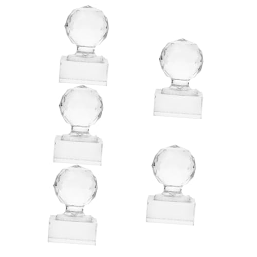 MERRYHAPY 5st Lidschattenplatte Pulverpressdichtung Gepresstes Siegel Nailart Stamper Espresso-tamper Lidschatten-stempelfalte Lidschattenstampfer Pulverversiegelung Mini Transparent Acryl von MERRYHAPY