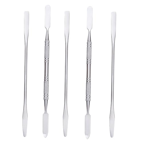 MERRYHAPY 5stücke Edelstahl Maniküre-stab Nailart-spatel Rührstab Für Make-up Mischen Werkzeug Mit Griff Für Lidschatten Hautwachs Grundierung MERRYHAPY 5stücke Edelstahl Maniküre-stab Nailart-spatel Rührstab Für Make-up Mischen Werkzeug Mit Griff Für Lidschatten Hautwachs Grundierung von MERRYHAPY