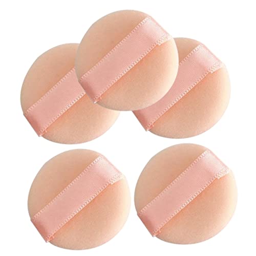 MERRYHAPY 5stücke Mini Puder Puff Beflockt Make-up-tool Für Damen Lose Puderquasten Dekorative Gesichts-make-up-pads Schwämmchen Für Augenpartie Tragbar Waschbar von MERRYHAPY