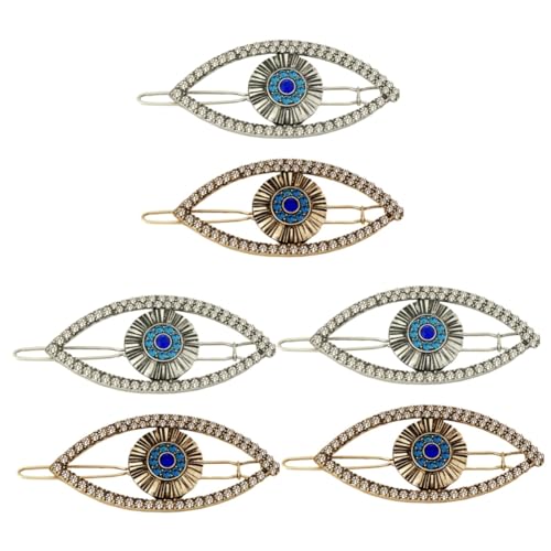 MERRYHAPY 6 Stk Haarnadel Haarschmuck aus Strass Haarspangen mit Strass Vintage-Haare Strass-Haarspange haar spangen haarclips Haarspange mit Strasssteinen Haarspangen für Frauen Legierung von MERRYHAPY