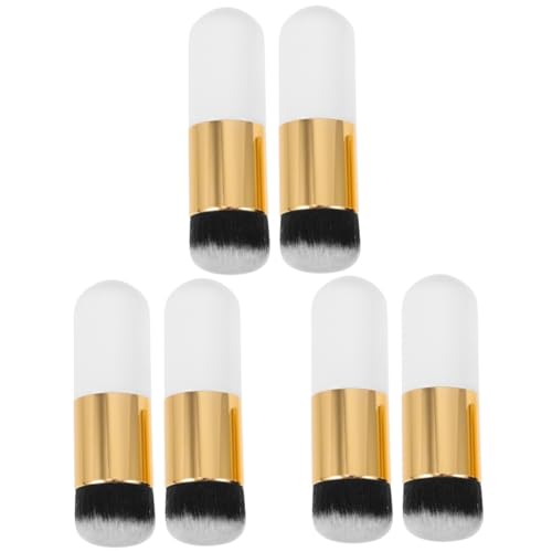 MERRYHAPY 6stücke Hochdichte Foundation Makeup Pinsel Professionelle Gesichts Und Puderbürsten Für Makelloses Blenden Und Basis Für Frauen von MERRYHAPY
