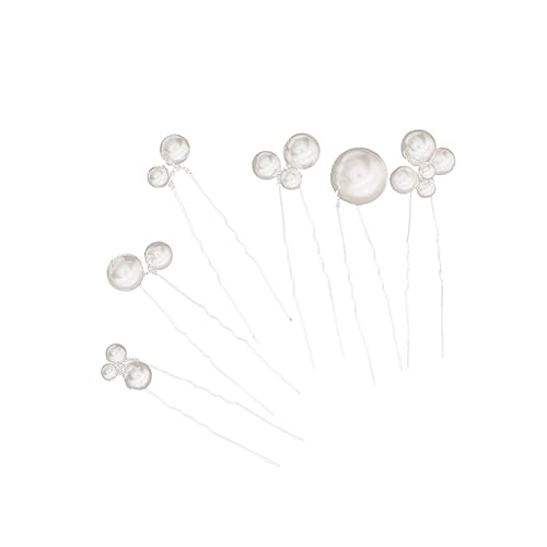 MERRYHAPY 6 Stück U-förmige Haarnadeln Mit Perlen Braut-haarspangen Haarstab Für Frauen Und Mädchen Geeignet Für Partys Und Abende von MERRYHAPY