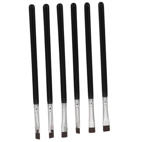 MERRYHAPY 6 Stück Teiliges Eyeliner Augenbrauenpinsel Feine Flache Pinsel für Präzises Augen make up Professionelle Schminkpinsel für Detailgenaues Auftragen und Vielseitige Anwendung von MERRYHAPY