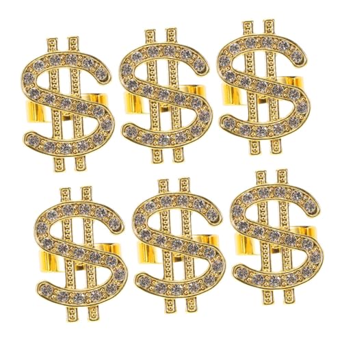 MERRYHAPY 6stücke Maskeraden-dekoringe Aus Geldsymbolen Mit Strasssteinen Statement- Für Cosplay Und Partys Raffiniertes Design Für von MERRYHAPY
