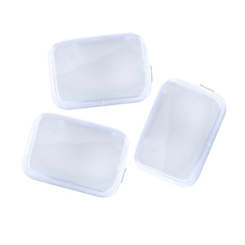 MERRYHAPY 6stücke Transparente Kosmetiktasche Aus PVC Mit Reißverschluss Aufbewahrungstasche Reisetasche Organizer Für Männer Und Frauen Kulturbeutel Make-up-Tasche von MERRYHAPY