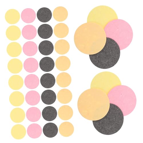 MERRYHAPY 60 Stück Komprimierte Holzfaserschwämme Gesichtsreinigungspads Rund Wiederverwendbar Sanft für Empfindliche Haut Gründliche Makeup Entfernung Nachhaltige Reinigung von MERRYHAPY