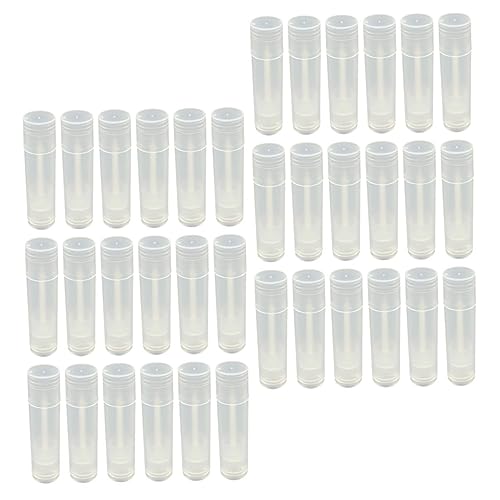 MERRYHAPY 60stücke Lip Balm Röhrchen Wiederverwendbare Leere Lippenpflege Behälter Kosmetikrohre Für Selbstgemachte Lippenbalsam Und Lippenstift - Pet Materialien von MERRYHAPY